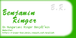 benjamin ringer business card